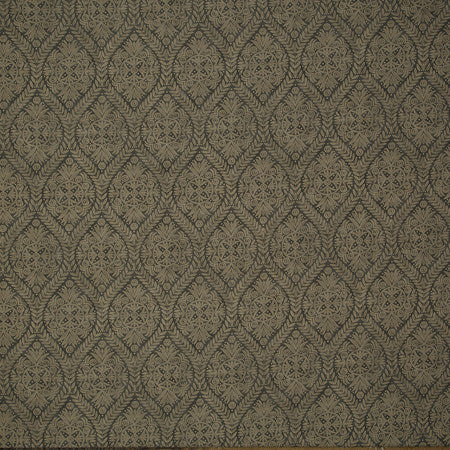 Moonflower Charcoal by Carole Fabric Neutral Ground 50% Cotton, 35% Viscose, 15% Linen India  25 1/2" V, 13 1/2" H 54 1/2""  - Fabric Carolina -