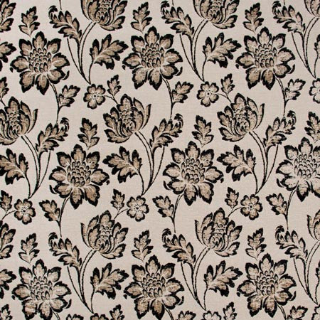 Rainy Nights Black by Carole Fabric ONYX & IVORY 57% Viscose, 33% Polyester, 10% Linen India N/A Horizontal: 13 1/2" and Vertical: 26 1/2" V 54" - Fabric Carolina -