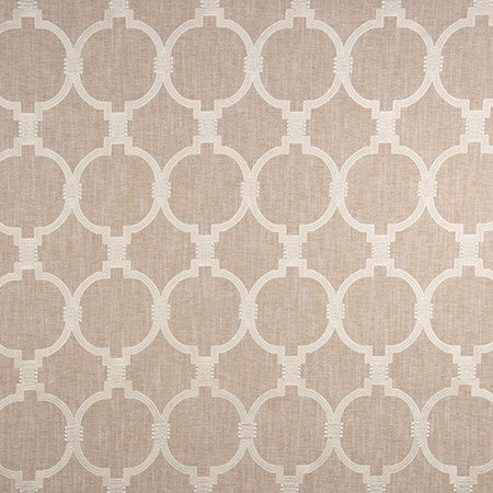 Bridges Connect Oyster by Carole Fabric Well-Traveled 82% Polyester, 11% Cotton, 7% Linen India 15,000 Wyzenbeek Double Rubs 9 1/8" V, 6 3/4" H 52"  - Fabric Carolina -