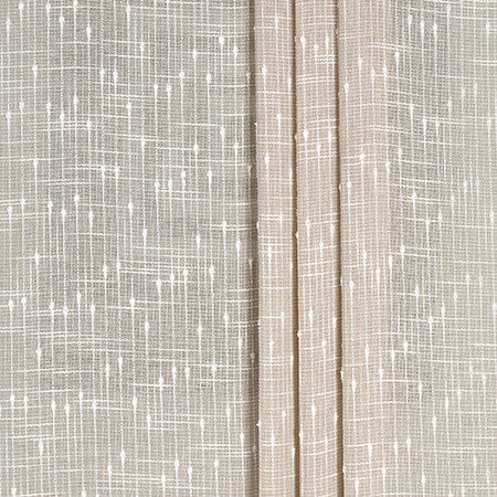 Unique Vision Oatmeal by Carole Fabric Sheer Impressions 97% Polyester, 3% Linen N/A 3 3/4" V 118" - Fabric Carolina -