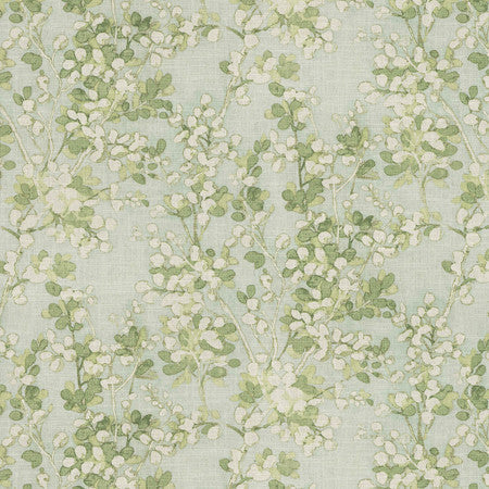 With Hope Stem by Carole Designer Fabric Serene Green 44% Cotton, 39% Rayon, 17% Linen 51,000 Wyzenbeek Double Rubs 24 5/8" V, 27" H 54" - Swanky Fabrics -