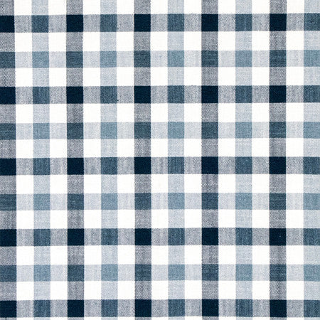 Check Navy by Carole Fabric Making Waves 75% Cotton, 25% Polyester 60,000 Wyzenbeek Double Rubs 2 3/4" V, 2 5/8" H 55" - Fabric Carolina -