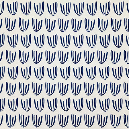 On The Fly Navy by Carole Fabric Dawn & Dusk 100% Cotton Spain  6" V, 2 3/8" H 54"  - Fabric Carolina -