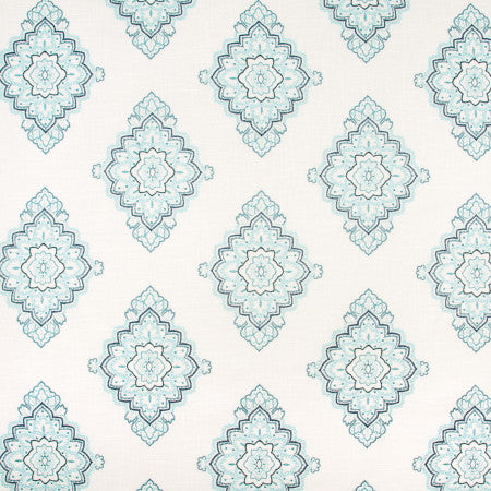 My Alibi Peacock by Carole Fabric VIBRANCE 55% Linen, 45% Rayon China Passes 30,000 Double Rubs Wyzenbeek </p><p>Repeat: 15 1/2" V, 17 3/4" H 53" - Fabric Carolina -