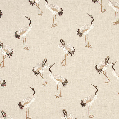 Heron Java by Carole Designer Fabric Portobello 86% Polyester, 9% Rayon, 5% Linen China 15 1/2" V, 13 1/2" H 54" - Swanky Fabrics -