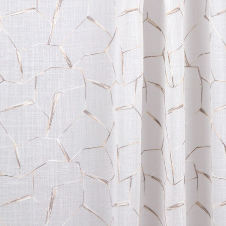 Crushing Linen by Carole Fabric Sheer Movement 100% Polyester Turkey  6" V, 7 7/8" H 104"  - Fabric Carolina -