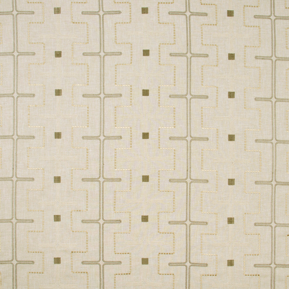 Maze Away Stone by Carole Fabric Birch 70% Cotton, 25% Polyester, 5% Linen India Passes 50,000 Double Rubs Wyzenbeek Horizontal: 10375 and Vertical: 5 52 - Fabric Carolina -