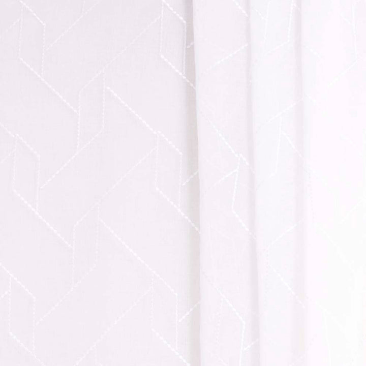 You Started It White by Carole Fabric Sheer Intrigue 100% Polyester China N/A Horizontal: 6.5 and Vertical: 7.75 54 - Fabric Carolina -