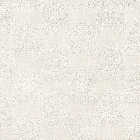 On My Mind Ivory by Carole Fabric Hidden Treasure 36% Polyester, 26% Cotton, 22% Viscose, 16% Linen China  11 3/4" V, 6 1/4" H HD 53"  - Fabric Carolina -