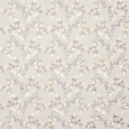 Chance For Us Linen by Carole Fabric Moonstone 60% Cotton, 30% Polyester, 10% Linen India  9 1/4" V, 10 5/8" H 51.5"  - Fabric Carolina -