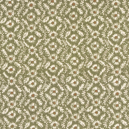 Nature Reserve Oregano by Carole Designer Fabric Serene Green 85% Cotton, 15% Linen 45,000 Martindale Circular Rubs 9" V, 4 1/8" H 54" - Swanky Fabrics -