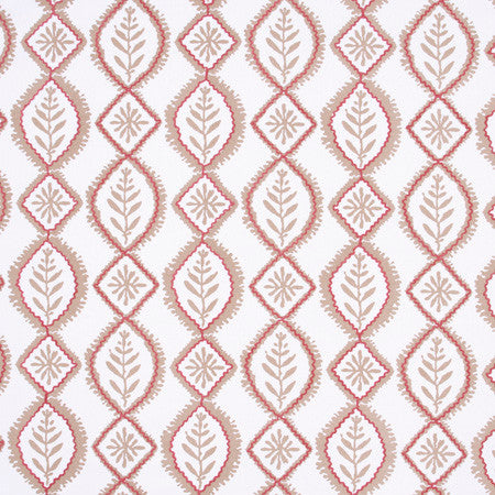 Pride & Joy Persimmon by Carole Fabric Azalea 93% Cotton, 7% Viscose India N/A </p><p>Repeat: 9 1/4" V, 9" H 50" - Fabric Carolina -