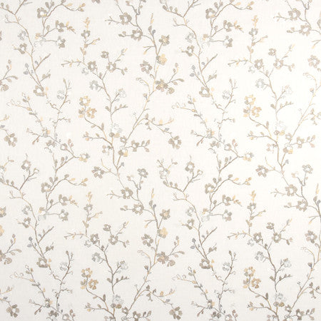 Flower Trail Linen by Carole Fabric From The Heart 58% Cotton, 42% Polyester India  18 1/2" V, 17 1/2" H 52.25"  - Fabric Carolina -