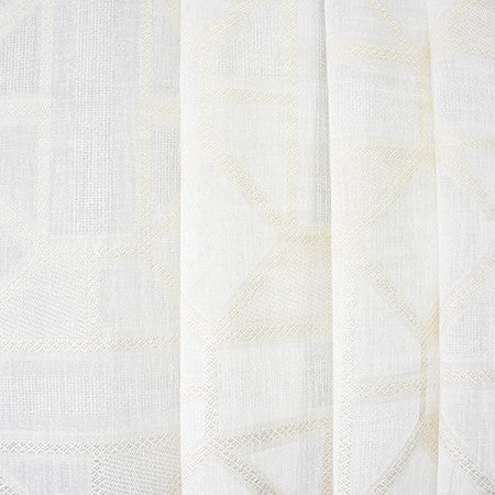 Into View Latte by Carole Fabric Sheer Luxury 100% Polyester TURKEY N/A 5 7/8" V, 15 1/8" H 118"  - Fabric Carolina -