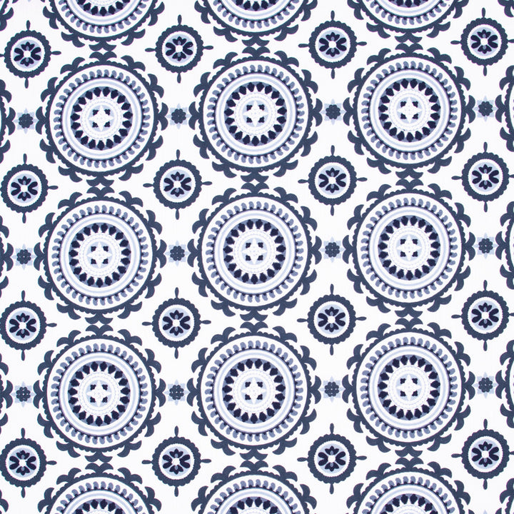 Suzanni Way Nautic by Carole Fabric Bluebird 84% Cotton, 16% Polyester India N/A Horizontal: 10.625 and Vertical: 9.5 51.5 - Fabric Carolina -