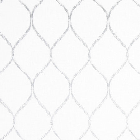 As You Go White Steel by Carole Designer Fabric Moonstone 52% Cotton, 25% Rayon, 18% Polyester, 5% Linen India N/A 7 1/2" V, 4 1/4" H 52" - Swanky Fabrics -