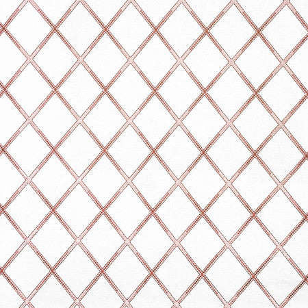 Diamond Array Primrose by Carole Fabric Sunset Serenade Base: 100% Cotton Embr: 100% Rayon India  7 3/4" V, 6 1/4" H 51""  - Fabric Carolina -