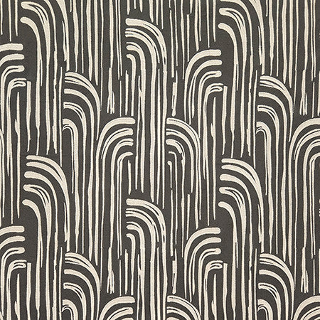 Water Works Cinder by Carole Fabric Earth & Stone Base: 100% Cotton, Embr: 73% Cotton, 27% Polyester India  15 3/8" V, 16 1/2" H 50.375"  - Fabric Carolina -