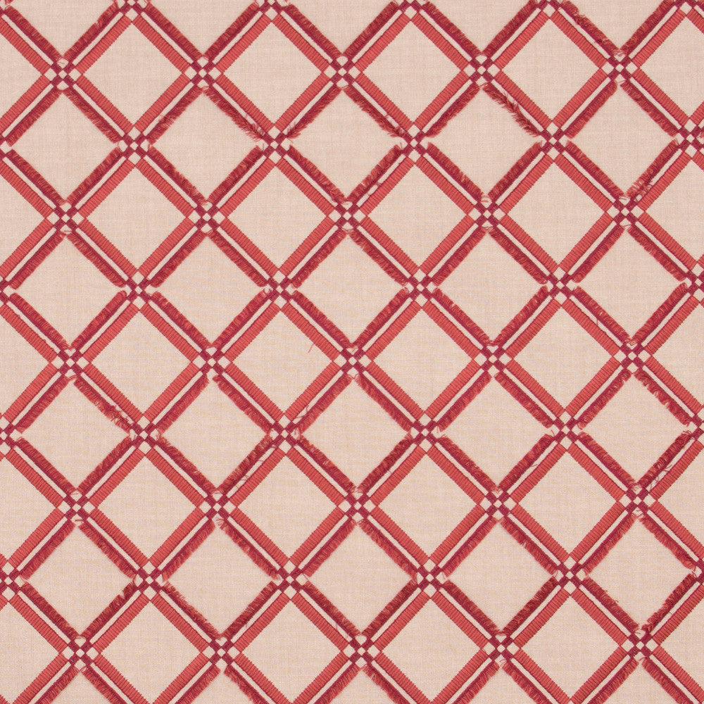 Diamonds Within Coral by Carole Fabric Azalea 42% Cotton, 42% Viscose, 16% Polyester India Passes 20,000 Double Rubs Wyzenbeek Horizontal: 4.5 and Vertical: 4.5 53.75 - Fabric Carolina -
