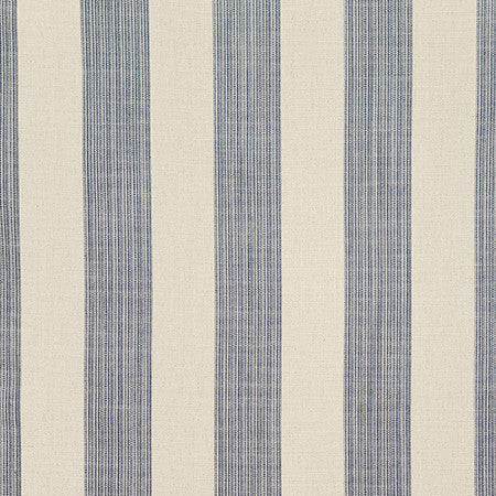 Relaxed Stripe Indigo by Carole Fabric Dawn & Dusk 57% Cotton, 35% Polyester, 8% Linen India  7" H 55"  - Fabric Carolina -