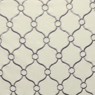 Synchrony Grey by Carole Fabric Milk & Honey 32% VISCOSE, 30% POLYESTER, 26% LINEN, CHINA Passes 60,000 Double Rubs Wyzenbeek </p><p>Repeat: 5"V, 3 3/4"H 54" - Fabric Carolina -