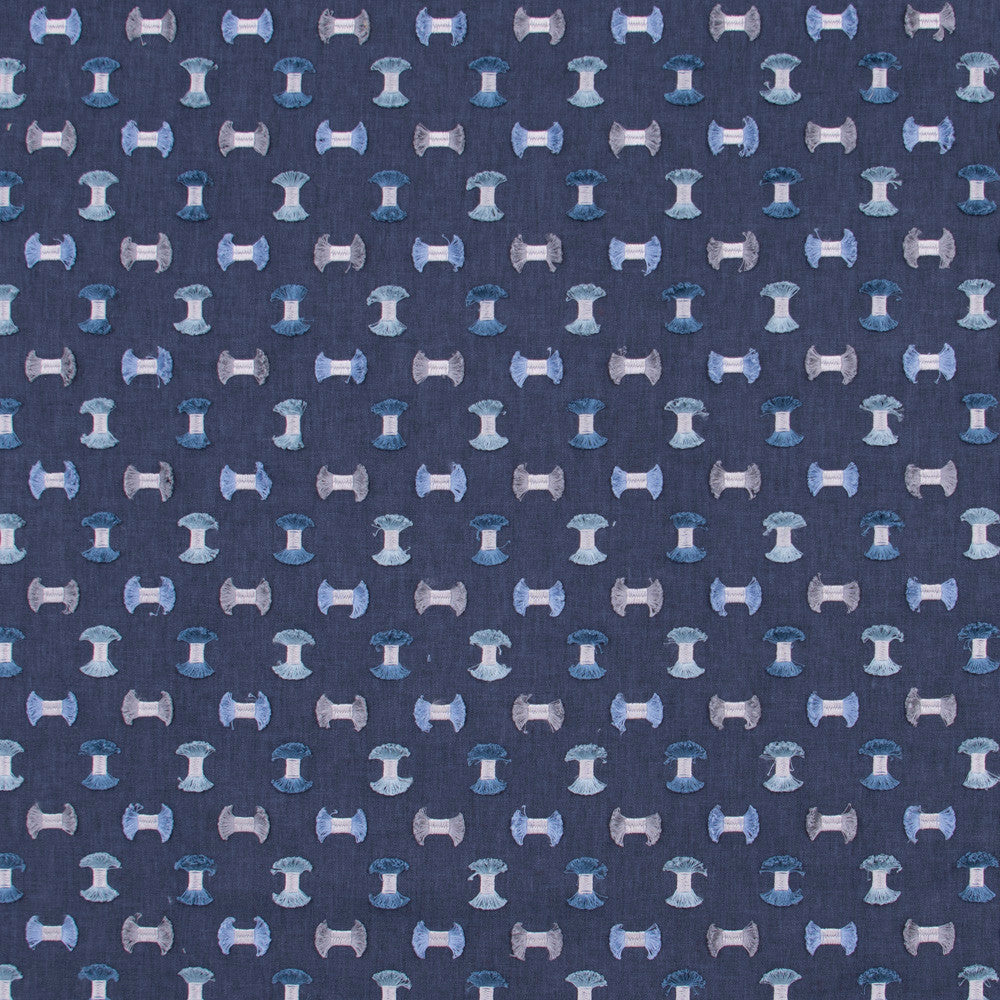 Pick A Bow Seaside by Carole Fabric Bluebird 50% Polyester, 50% Cotton India Passes 25,000 Double Rubs Wyzenbeek Horizontal: 6.25 and Vertical: 5.25 52 - Fabric Carolina -