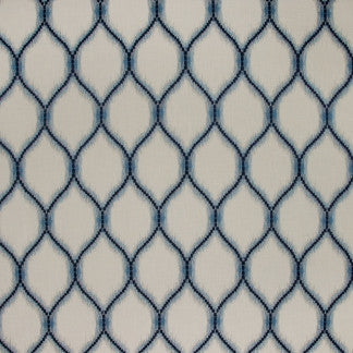 Look At Me Ocean by Carole Fabric French Navy 52% Polyester, 48% Cotton India  12" V, 6 7/8" H 52"  - Fabric Carolina -