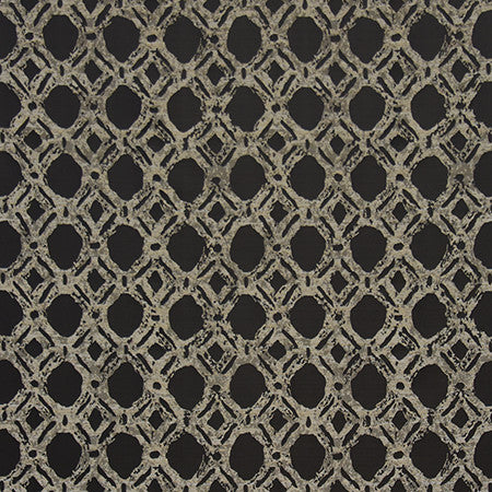 Never Lost Noir by Carole Fabric Blue Steel 100% Polyester China 60,000 Wyzenbeek Double Rubs 11 3/4" V, 14 5/8" H 56"  - Fabric Carolina -