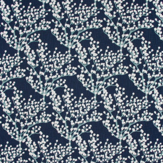 Summer Love Navy by Carole Fabric Color Play 100% Cotton Turkey N/A 25 1/4" V, 13 3/4" H HD 57"  - Fabric Carolina -