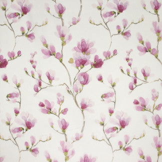 Blooming Buds Pretty Pink by Carole Fabric Sheer Divine 100% Polyester Spain N/A </p><p>Repeat: 24 3/4" V, 30" H 114" - Fabric Carolina -