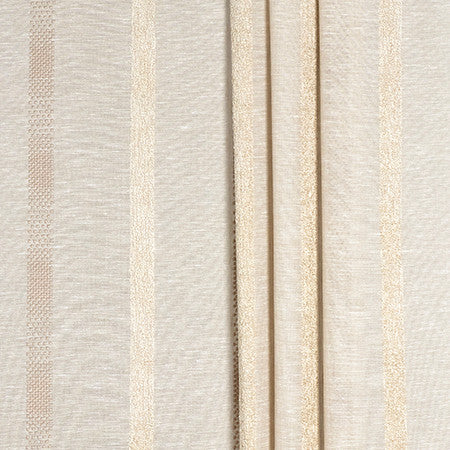 Full Of Joy Sand by Carole Fabric Sheer Impressions 69% Cotton, 22% Polyester, 9% Viscose N/A 8 1/4" H 116" - Fabric Carolina -