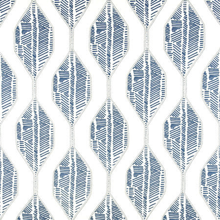 Tunnel Between Blue by Carole Fabric Muse 80% Cotton, 20% Polyester India N/A 11" V, 9" H 52"  - Fabric Carolina -