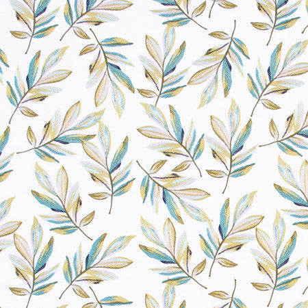 In The Wind Everglade by Carole Designer Fabric Lemongrass 76% Polyester, 24% Cotton India N/A 18 7/8" V, 17" H 51" - Swanky Fabrics -