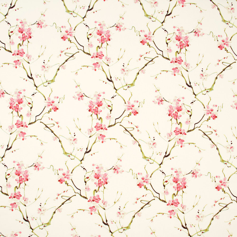 Birdsall Farm Petal Pink by Carole Fabric Geranium 100% Cotton-SSR India Passes 15,000 Double Rubs Wyzenbeek Horizontal: 135 and Vertical: 2525 54 - Fabric Carolina -