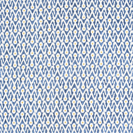 Together With You Ocean by Carole Fabric Bluebell 100% Cotton India N/A 9" V, 13 1/2" H 54"  - Fabric Carolina -