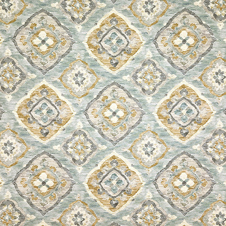 No Comparison Mist by Carole Fabric Hidden Treasure 100% Cotton Spain  27" V, 13 1/2" H HD 54"  - Fabric Carolina -