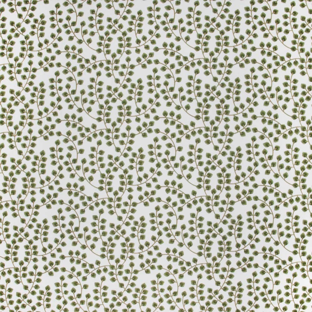 Spring Sprig New Leaf by Carole Fabric Emerald Ocean 52% Cotton, 48% Polyester India N/A Horizontal: 1275 and Vertical: 95 52 - Fabric Carolina -