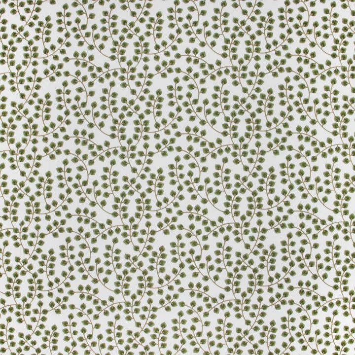 Spring Sprig New Leaf by Carole Fabric Emerald Ocean 52% Cotton, 48% Polyester India N/A Horizontal: 1275 and Vertical: 95 52 - Fabric Carolina -