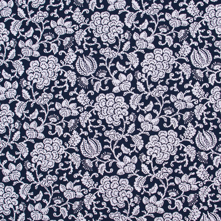 Simply Attractive Navy by Carole Designer Fabric Bluebird 52% Polyester, 48% Cotton India Passes 51,000 Double Rubs Wyzenbeek </p><p>Repeat: 9 1/2" V, 13" H 52" - Swanky Fabrics -