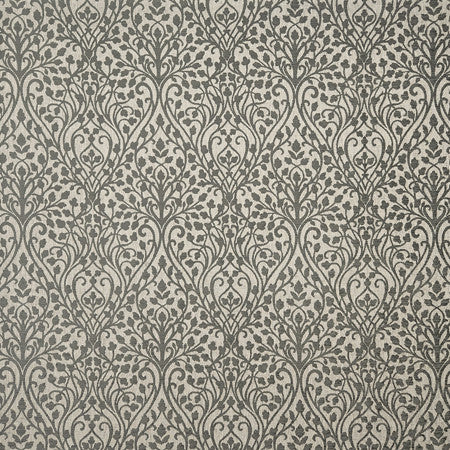 Begin To Bloom Silver by Carole Designer Fabric Manchester 80% Recycled Polyester, 20% Polyester India 13 3/8" V, 13 3/4" H 54"" - Swanky Fabrics -