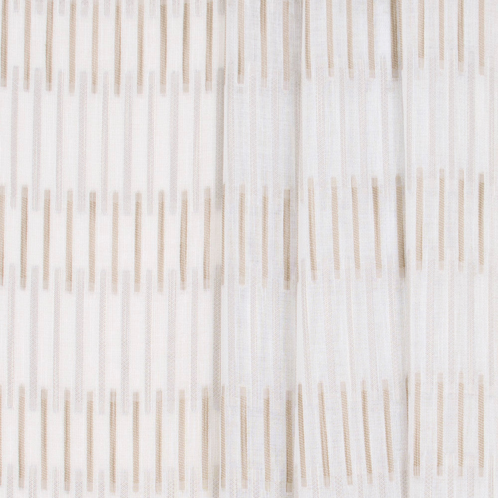 Roped Around Taupe by Carole Fabric Sheer Marvel 100% Polyester TURKEY N/A Horizontal: 875 and Vertical: 75 118 - Fabric Carolina -