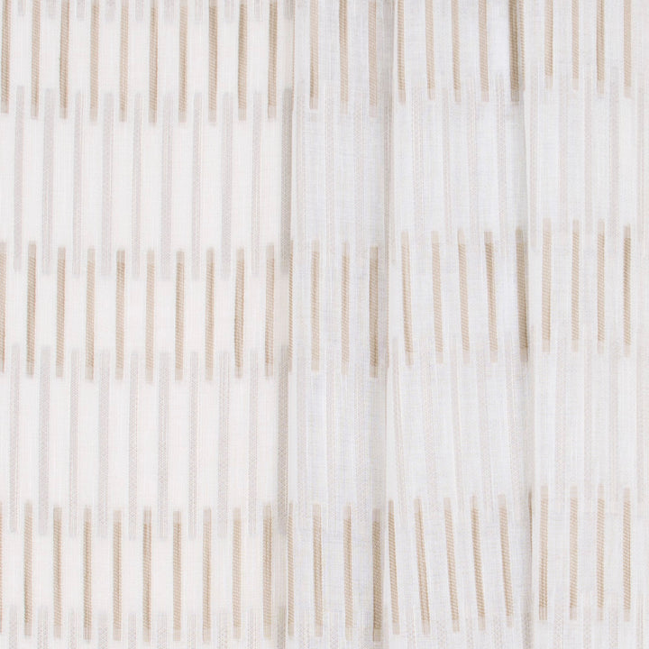 Roped Around Taupe by Carole Fabric Sheer Marvel 100% Polyester TURKEY N/A Horizontal: 875 and Vertical: 75 118 - Fabric Carolina -