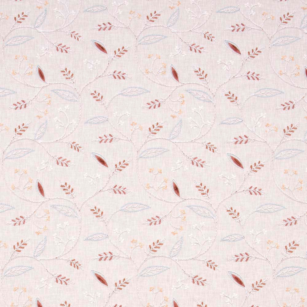 Clara Lane Meadow by Carole Designer Fabric Pink Jade 52% Cotton, 48% Polyester India 30,000 Wyzenbeek Double Rubs Horizontal: 10.375 and Vertical: 9.125 52 - Swanky Fabrics -