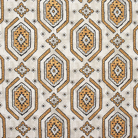 Stronghold Turmeric by Carole Fabric Artisan 100% Cotton PAKISTAN 50,000 Wyzenbeek Double Rubs 12 1/2" V, 13 1/2" H HD 56.5"  - Fabric Carolina -
