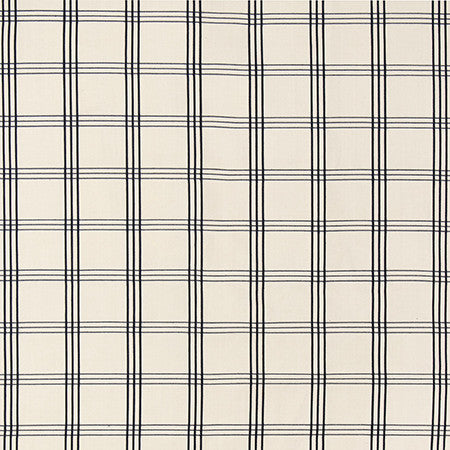 Power Trip Cream Charcoal by Carole Designer Fabric Well Suited 100% Cotton N/A 2 7/8" V, 3" H 56" - Swanky Fabrics -