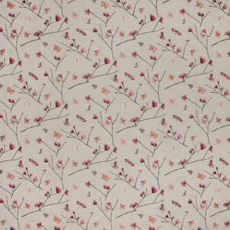 Eden Hunt Raspberry by Carole Fabric Mulberry Sangria 100% Polyester India N/A Horizontal: 16 7/8" and Vertical: 15 3/4" 51" - Fabric Carolina -