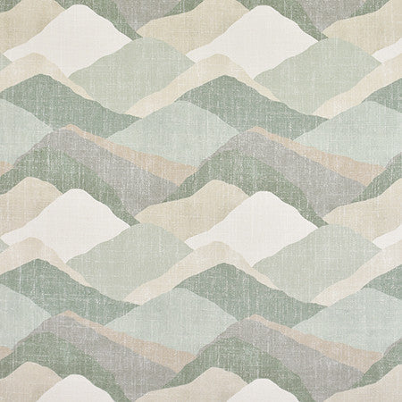 Taken Up Peridot by Carole Fabric Jade 36% Polyester, 26% Cotton, 22% Viscose, 16% Linen China  13 1/2" V, 13 1/2" H 55"  - Fabric Carolina -