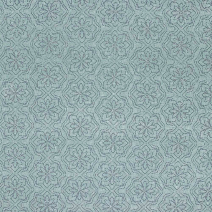 Seeing Stars Spa Blue by Carole Designer Fabric Seamist 70% Polyester, 30% Cotton India N/A Horizontal: 13 and Vertical: 5625 52 - Swanky Fabrics -