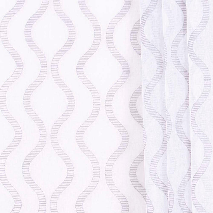 Palace Arch Silver by Carole Fabric Sheer Intrigue 100% Polyester China N/A Horizontal: 9.125 and Vertical: 6 54 - Fabric Carolina -