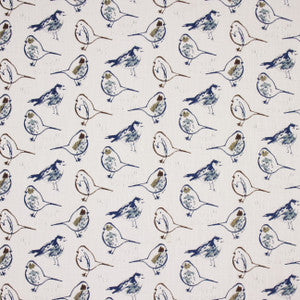 Bird Bath Regal Blue by Carole Fabric